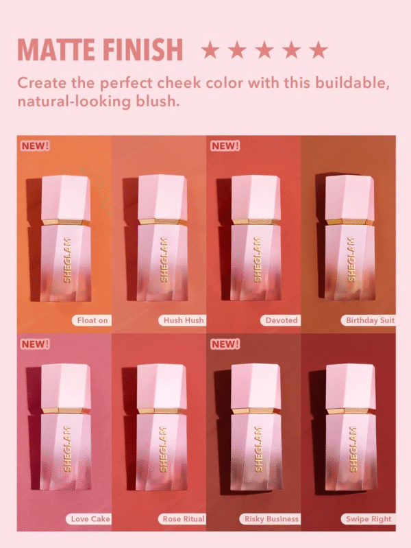 SHEGLAM | LIQUID BLUSH MATTE FINISH - Image 3