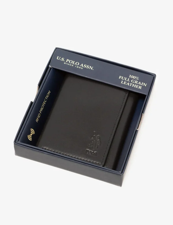 U.S. POLO ASSN. | MENS LEATHER TRIFOLD WALLET - Image 4