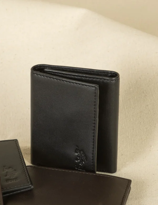 U.S. POLO ASSN. | MENS LEATHER TRIFOLD WALLET